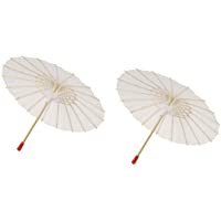 Paraguas de parasol de papel blanco bricolaje paraguas de papel japonés chino